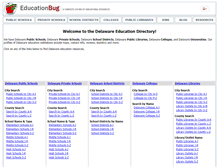 Tablet Screenshot of delaware.educationbug.org