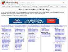 Tablet Screenshot of connecticut.educationbug.org