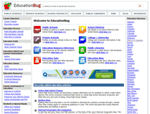 Tablet Screenshot of educationbug.org