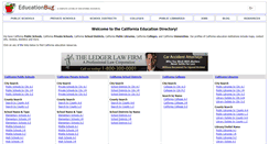 Desktop Screenshot of california.educationbug.org