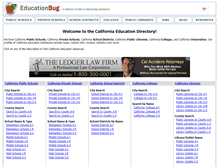 Tablet Screenshot of california.educationbug.org
