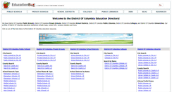 Desktop Screenshot of district-of-columbia.educationbug.org