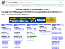 Tablet Screenshot of district-of-columbia.educationbug.org