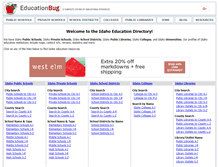 Tablet Screenshot of idaho.educationbug.org